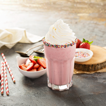 Strawberry Shake - Kappachino Café Brampton